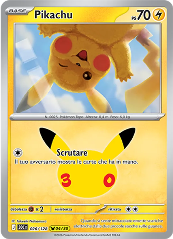 Pikachu (30th Celebration #026/128)