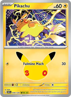 Pikachu (30° Anniversario #030/128)