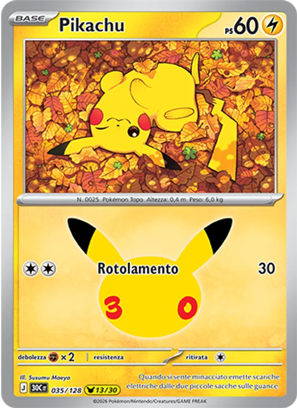 Pikachu (30th Celebration #035/128)