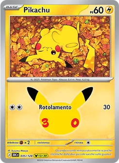 Pikachu (30° Anniversario #035/128)