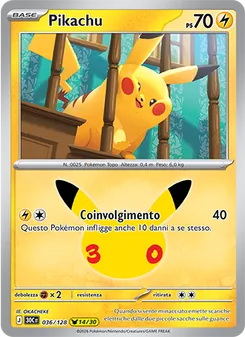 Pikachu (30° Anniversario #036/128)