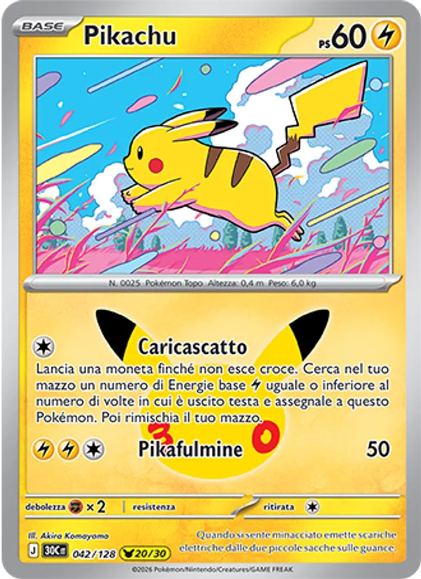 Pikachu (30th Celebration #042/128)