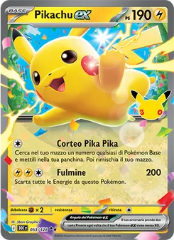 Pikachu-ex (30° Anniversario #053/128)