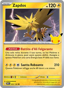 Zapdos (30° Anniversario #055/128)