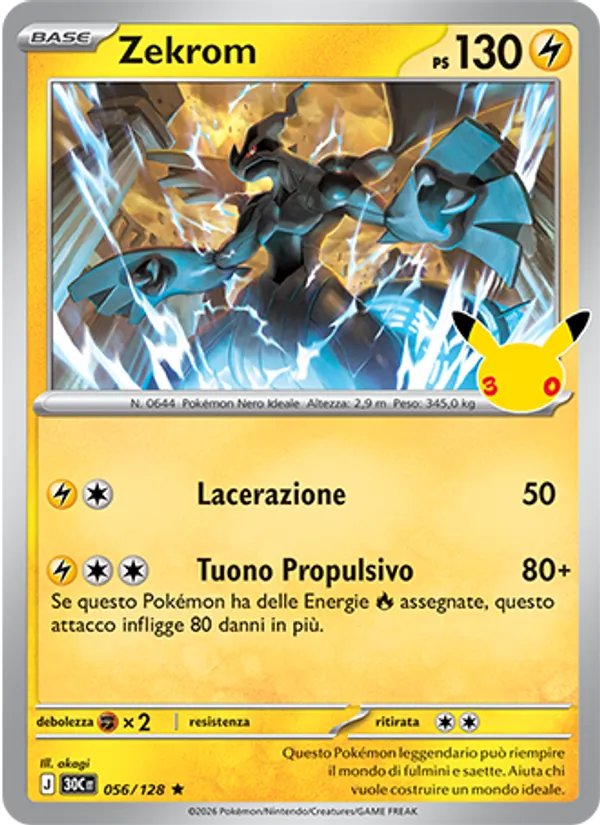 Zekrom (30° Anniversario #056/128)