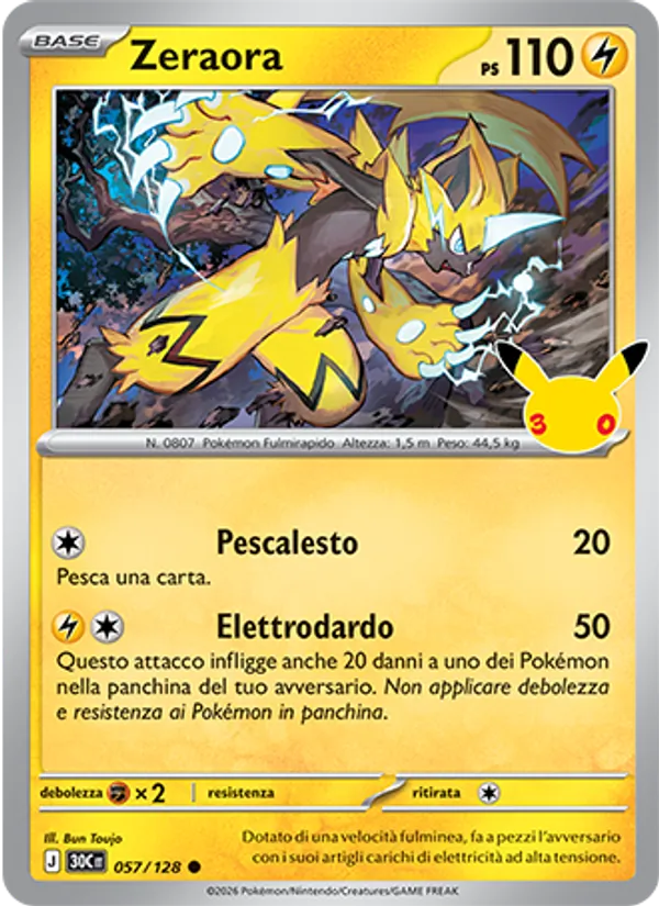 Zeraora (30th Celebration #057/128)
