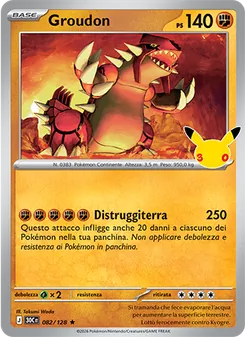 Groudon (30° Anniversario #082/128)
