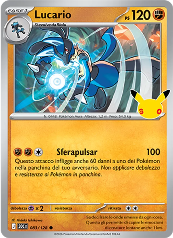 Lucario (30° Anniversario #083/128)