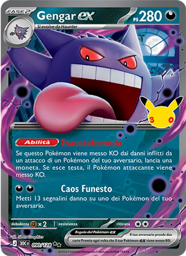 Gengar-ex (30° Anniversario #090/128)