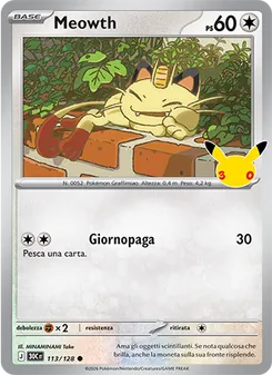Meowth (30° Anniversario #113/128)