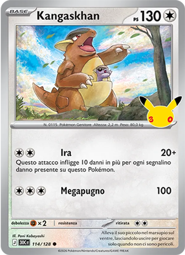 Kangaskhan (30th Celebration #114/128)