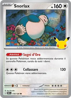 Snorlax (30° Anniversario #119/128)