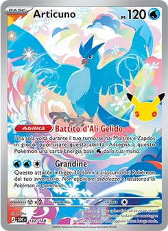 Articuno (30° Anniversario #132/128)