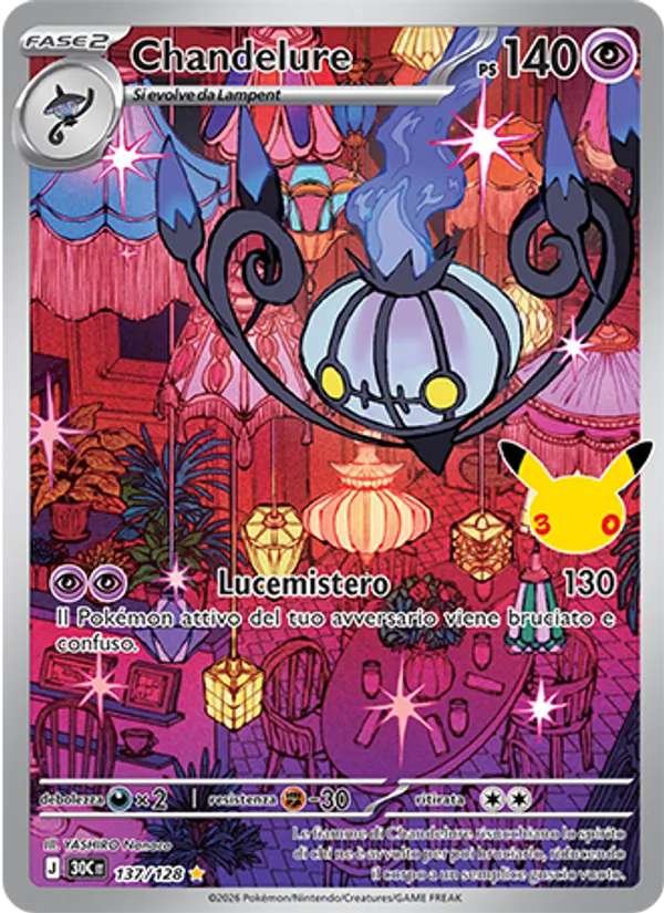 Chandelure (30° Anniversario #137/128)