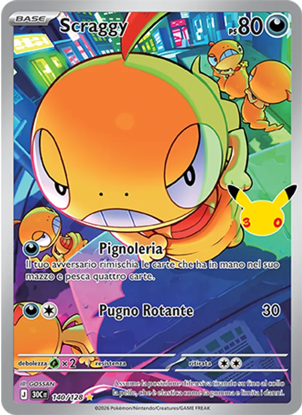 Scraggy (30° Anniversario #140/128)