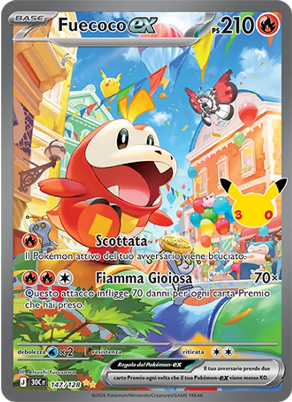 Fuecoco-ex (30° Anniversario #147/128)