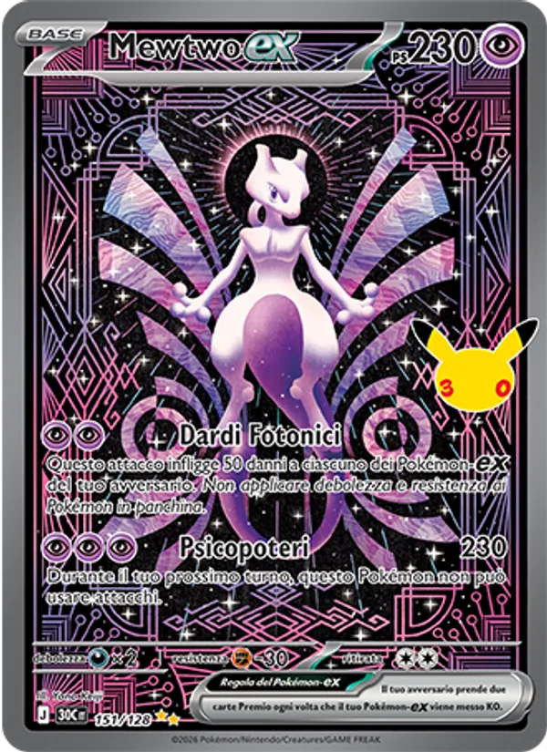 Mewtwo-ex (30th Celebration #151/128)
