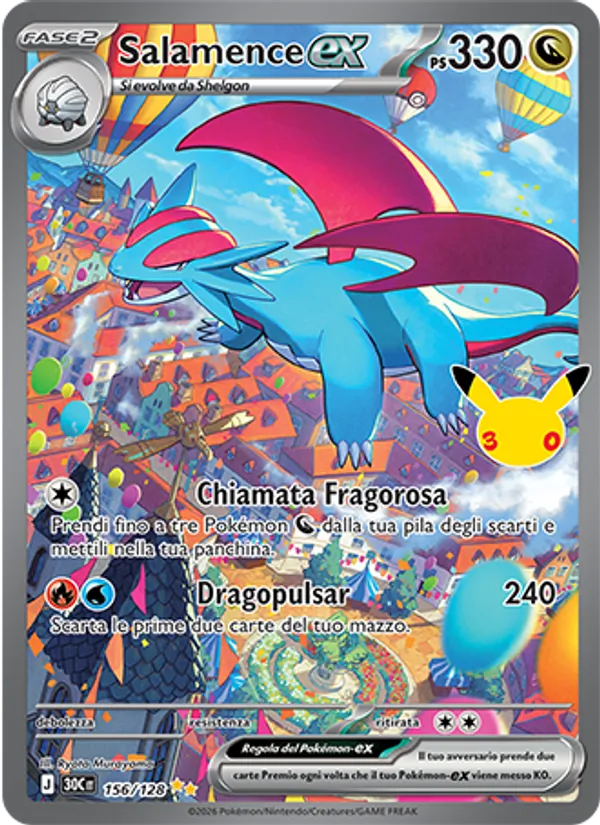 Salamence-ex (30° Anniversario #156/128)