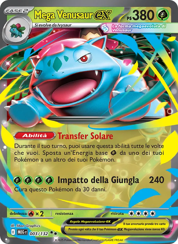 Mega Venusaur-ex (Megaevoluzione #003/132)