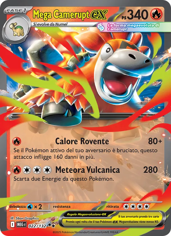 Mega Camerupt-ex (Megaevoluzione #022/132)