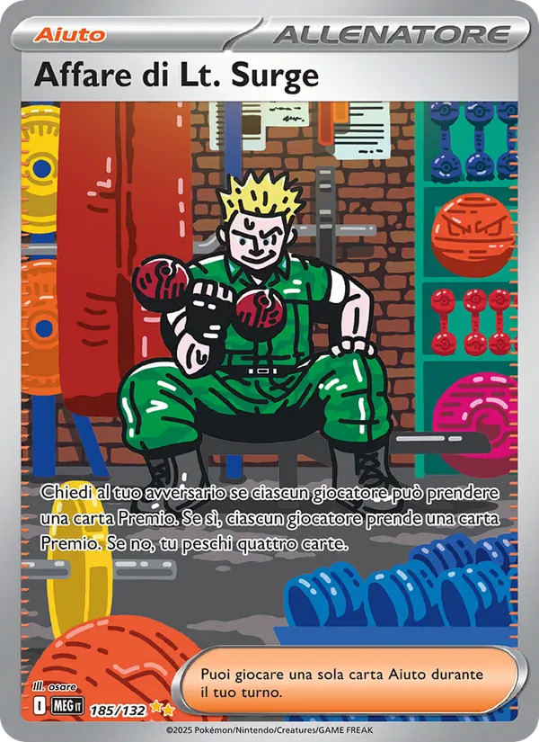 Affare di Lt. Surge (Megaevoluzione #185/132)