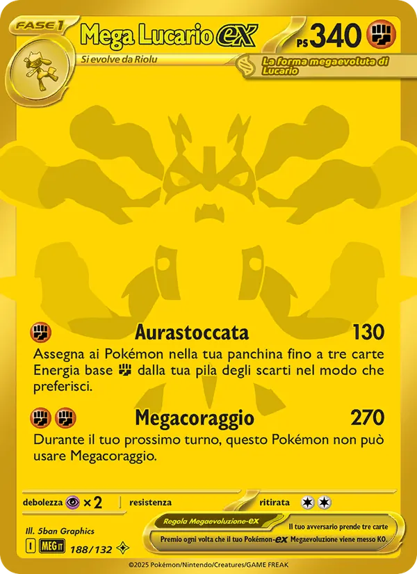 Mega Lucario-ex (Megaevoluzione #188/132)