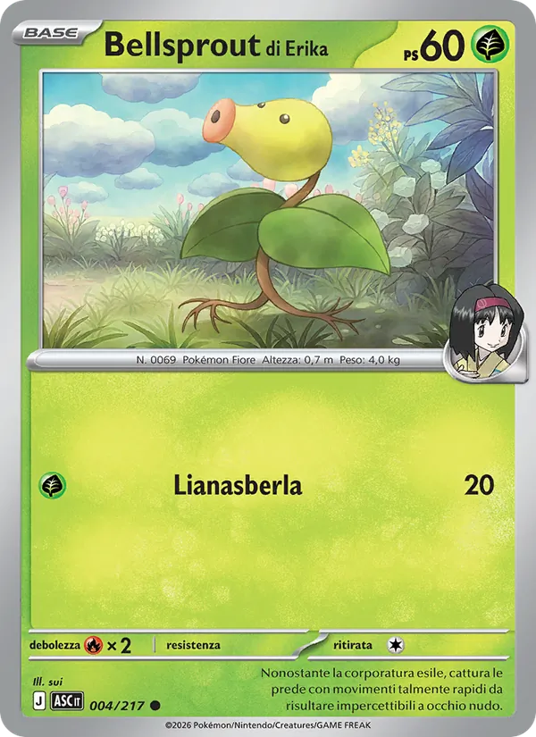 Bellsprout di Erika (Ascesa Eroica #004/217)