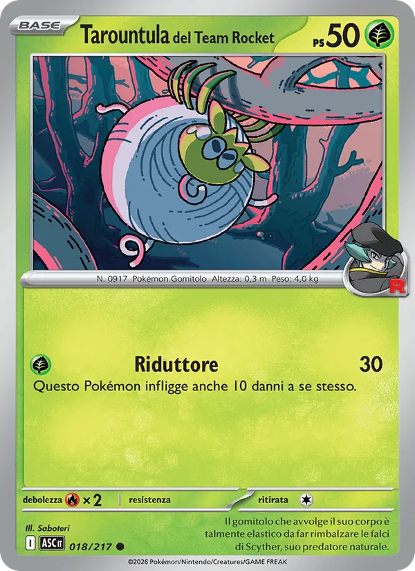 Tarountula del Team Rocket (Ascesa Eroica #018/217)