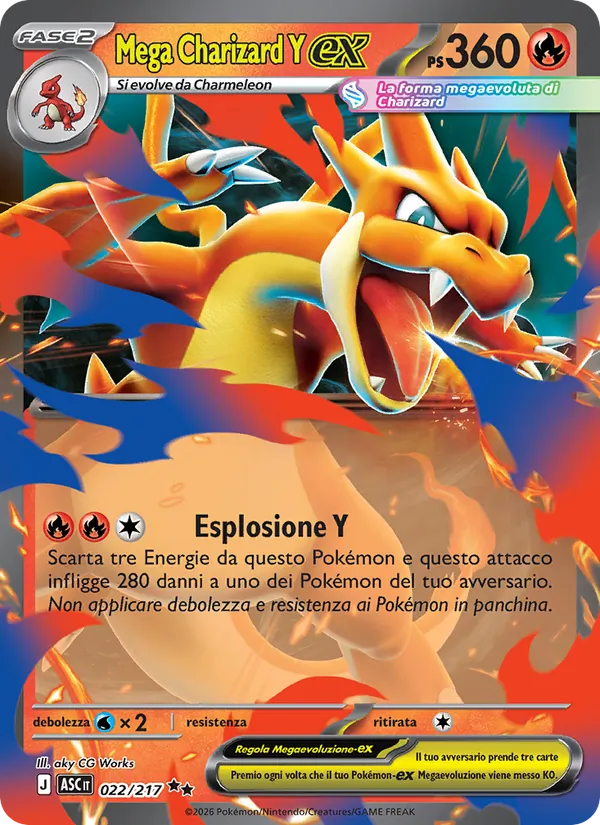 Mega Charizard Y-ex (Ascesa Eroica #022/217)