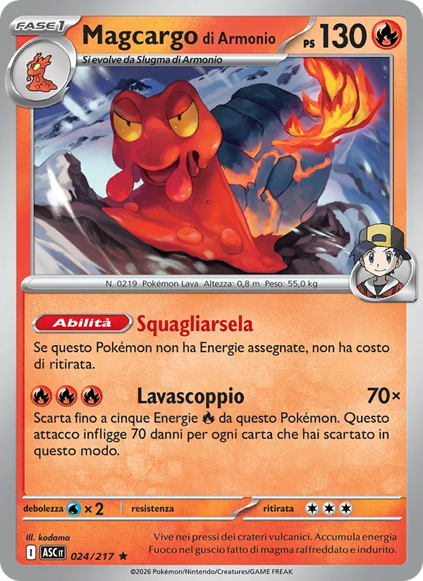 Magcargo di Armonio (Ascesa Eroica #024/217)