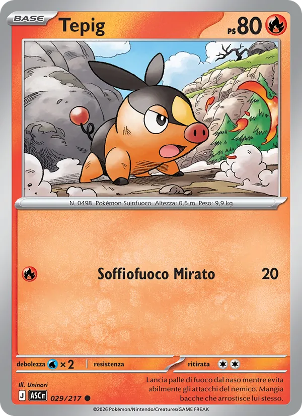 Tepig (Ascesa Eroica #029/217)