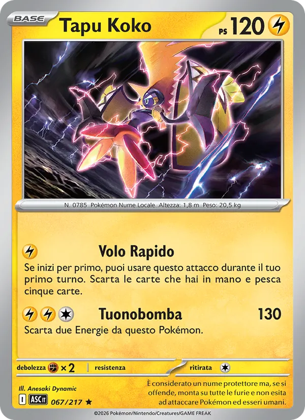 Tapu Koko (Ascesa Eroica #067/217)