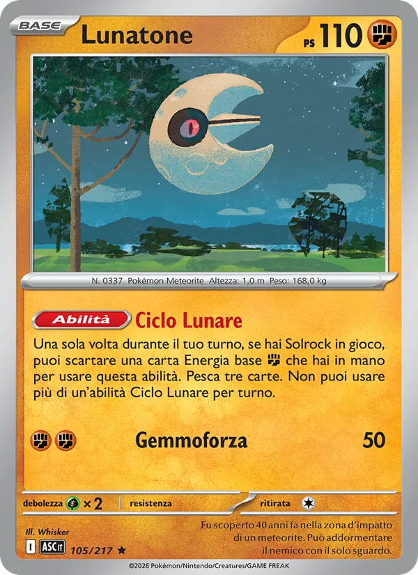 Lunatone (Ascesa Eroica #105/217)