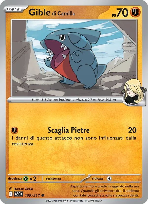 Gible di Camilla (Ascesa Eroica #109/217)