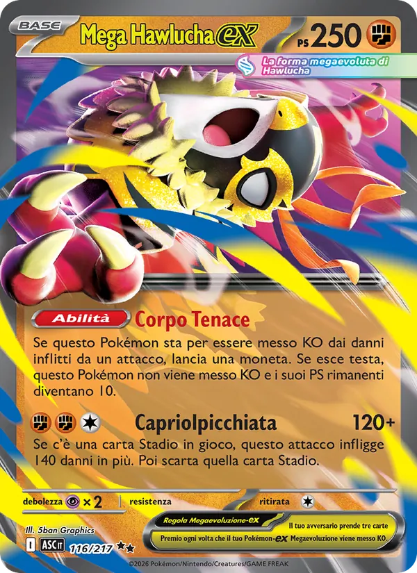 Mega Hawlucha-ex (Ascesa Eroica #116/217)
