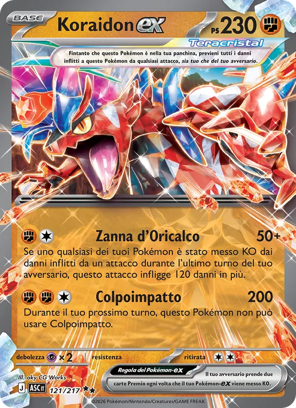 Koraidon-ex (Ascended Heroes #121/217)