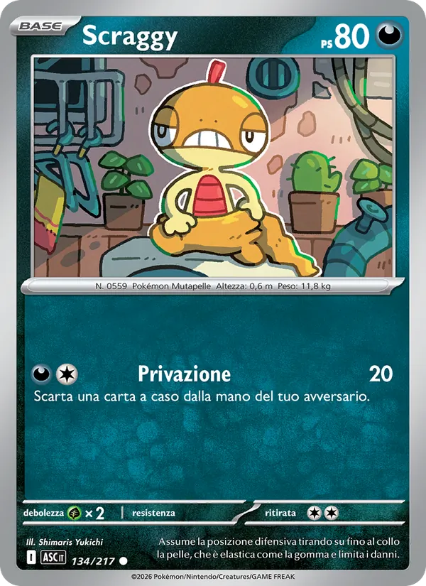 Scraggy (Ascended Heroes #134/217)