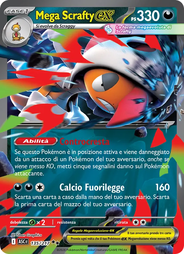 Mega Scrafty-ex (Ascesa Eroica #135/217)
