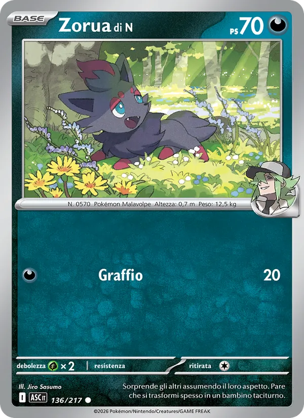 Zorua di N (Ascended Heroes #136/217)