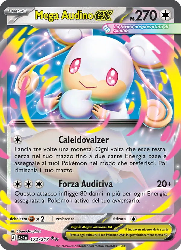 Mega Audino-ex (Ascesa Eroica #172/217)