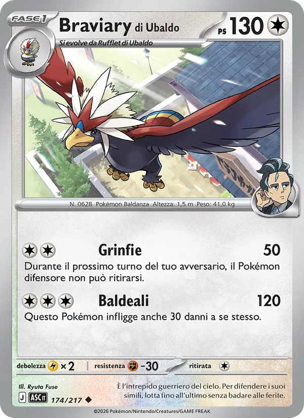 Braviary di Ubaldo (Ascended Heroes #174/217)