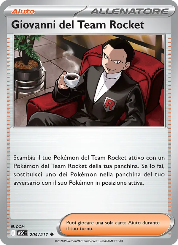 Giovanni del Team Rocket (Ascesa Eroica #204/217)