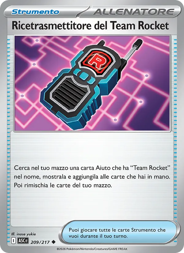 Ricetrasmettitore del Team Rocket (Ascesa Eroica #209/217)