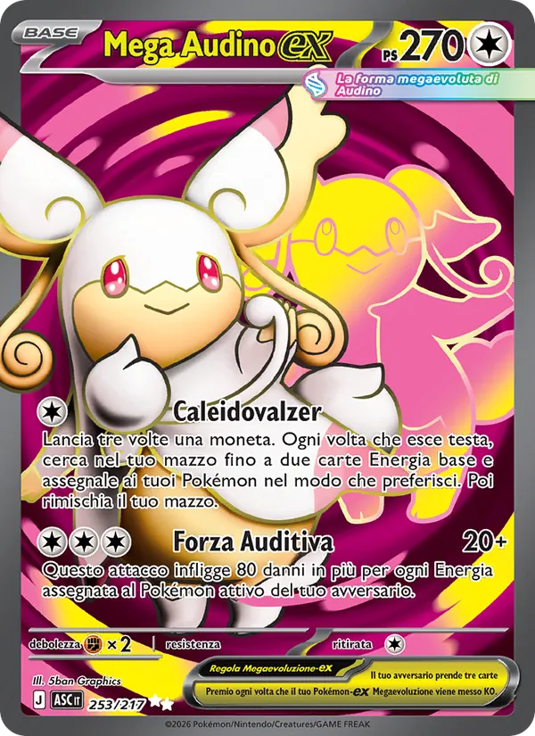 Mega Audino-ex (Ascesa Eroica #253/217)