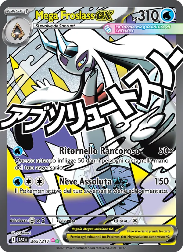 Mega Froslass-ex (Ascesa Eroica #265/217)