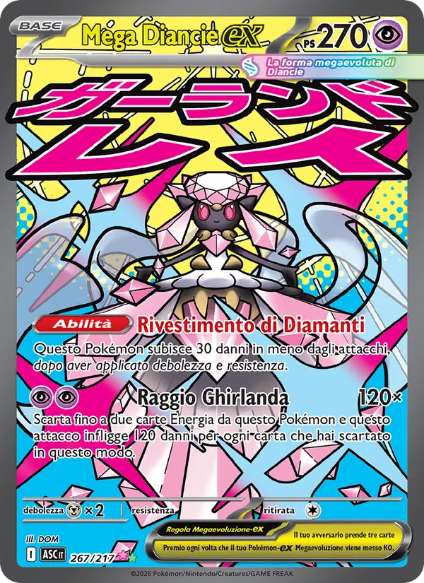 Mega Diancie-ex (Ascesa Eroica #267/217)