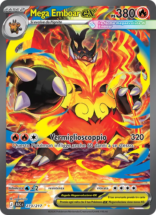 Mega Emboar-ex (Ascesa Eroica #273/217)