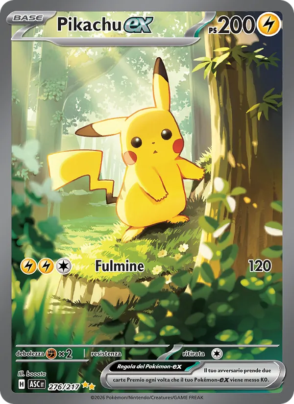 Pikachu-ex (Ascended Heroes #276/217)