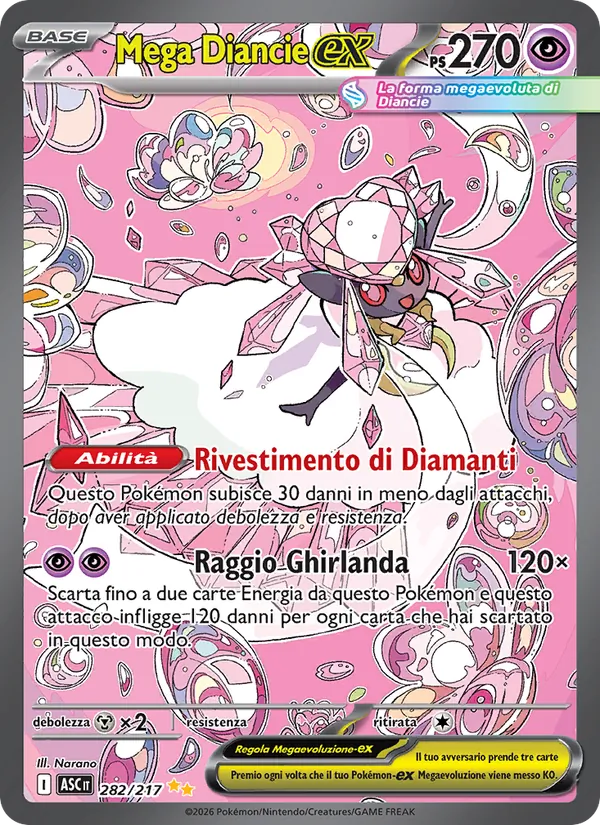 Mega Diancie-ex (Ascesa Eroica #282/217)