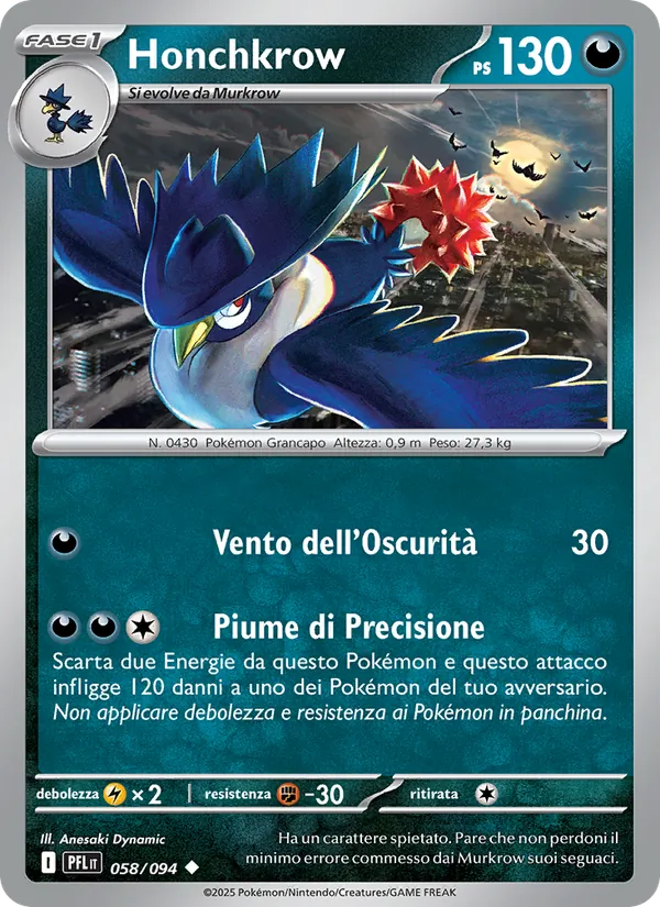 Honchkrow (Phantasmal Flames #058/94)